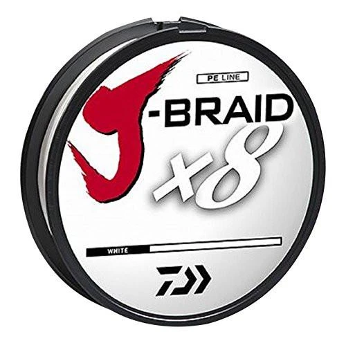 Daiwa J-Braid X8 Braided Line 330 Yards White 3 Daiwa J-Braid X8 Braided Line 330 Yards White