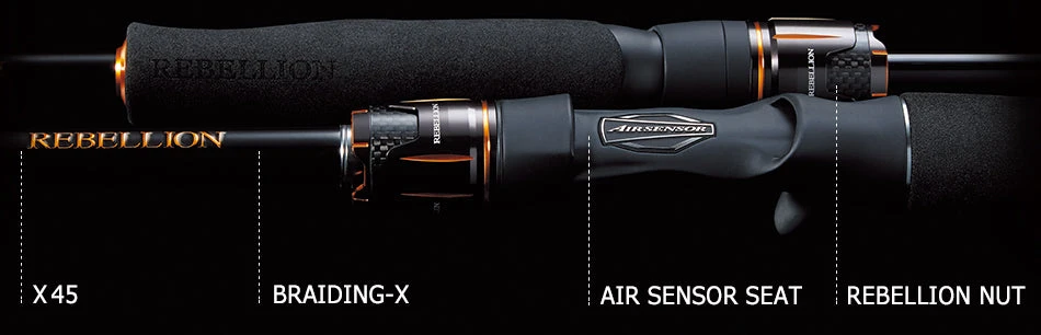 Daiwa Rebellion 2-Piece Spinning Rods 6 Daiwa Rebellion 2-Piece Spinning Rods - Image 4